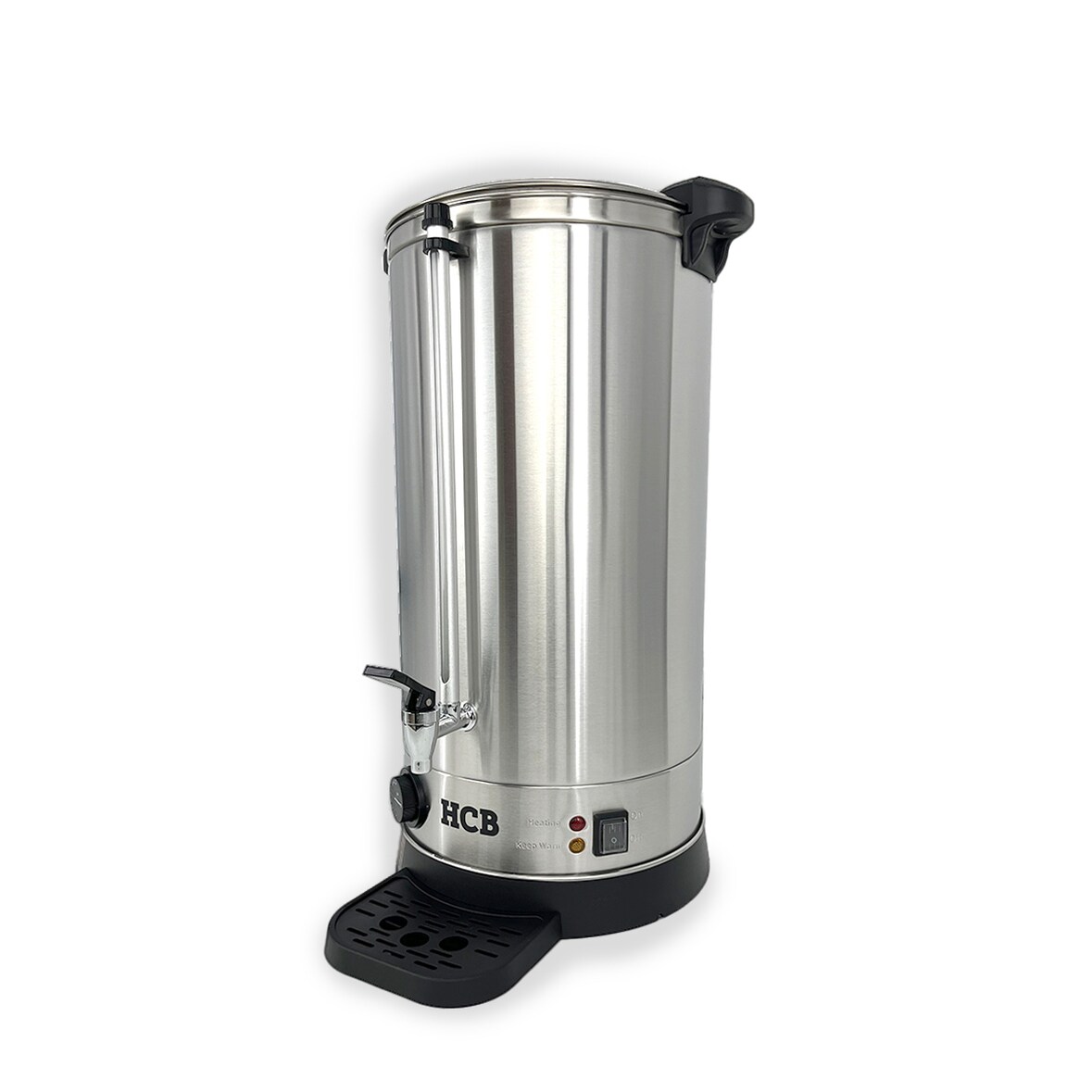 HCB Wasserkocher - doppelwandig mit Tropfschale - 23,6 Liter - 230V - Edelstahl