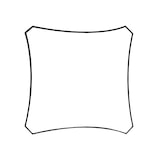 thumbnail of Schaduwdoek, waterdoorlatend, luchtdoorlatend, 3.6 x 3.6 m, 180 g/m², HDPE, vierkant, champagne