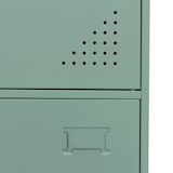 thumbnail of Décoshop26 - Taquilla con 3 puertas con cerradura 90x38x45 cm chapa de acero laminada en frío de 0,5 mm verde menta 04_0008941