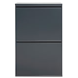 thumbnail of ARREGUI Basic CR604-B Recycling Abfalleimer / Mülleimer aus Stahl mit 4 Inneneimern, 4 Fach Mülltrennsystem, 4 x 17L (68 L) anthrazit/ dunkelgrau