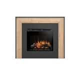 thumbnail of ZUNI - Lareira elétrica autônoma com aquecimento de piso LED - 28' - 130,2 x 110 x 27,5 - Preto / Carvalho claro