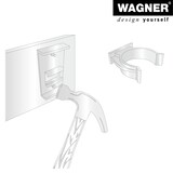 thumbnail of WAGNER Befestigungsclips 2tlg Set - 49 x 28 x 36 mm für Küchenfuß/Möbelfuß/Verstellfuß - Kunststoff, schwarz - 12041400
