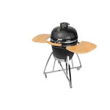 thumbnail of Tarrington House Kamado-Holzkohlegrill Classic Naggado, Edelstahl / Keramik, Ø 54 x 120 cm, klappbare Seitenablagen, Thermometer, fahrbar, schwarz