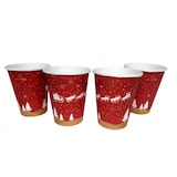 thumbnail of 1000 Glühweinbecher Pappe, Kaffeebecher, Weihnachtsmotiv 225ml 0,2l Füllstrich