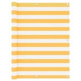 thumbnail of Helloshop26 - Paravento per balcone frangivista 120 x 600 cm tessuto Oxford bianco e giallo 02_0010077