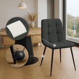 thumbnail of 4er Set Esszimmerstuhl Tilde dunkelgrau/Stoff