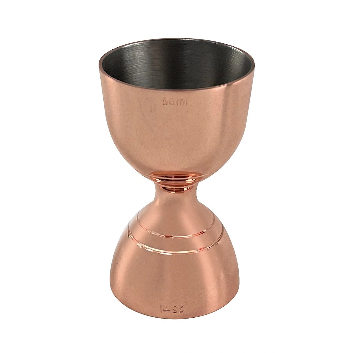 Medidor duplo Sino 25/50 ml Cobre