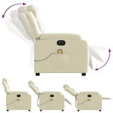 thumbnail of vidaXL Massagesessel Elektrisch Creme Kunstleder
