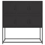 thumbnail of vidaXL Sideboard Schwarz 100,5x39x107 cm Stahl