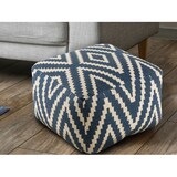thumbnail of Kelim Sitzwürfel 50x50 H35cm Pouf Fußhocker Sitzhocker Bodenkissen Fußschemel : blau - jeans blue