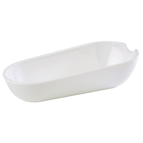 4x APS Besteck-Ablage GLOSS, 22,5 x 11 cm, H: 6 cm Melamin, weiß, spülmaschinengeeignet.