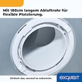 thumbnail of Exquisit Wäschetrockner 7kg, Trockner, Startzeitvorwahl, Knitterschutz, Ablufttrockner, 15 Programme, Kindersicherung, Energieklasse G, TAE70-70 weiss