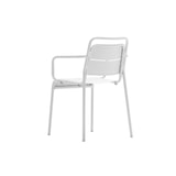 thumbnail of Lot de 2 chaises de jardin en métal avec accoudoirs Zown Alma blanc cassé pour extérieur