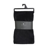 thumbnail of Plaid Microfibre Noir 180 x 230 cm