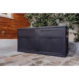 thumbnail of Cassapanca da giardino in resina 320 litri NERO 119 X 46 X 60 cm Protezione anti UV TOOMAX