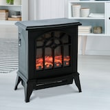 thumbnail of HOMCOM Chimenea Eléctrica de Pie Movible y Decorativo Calefactor Estufa 1000/2000W Llama LED con Termostato 36.5x24x46 cm Acero
