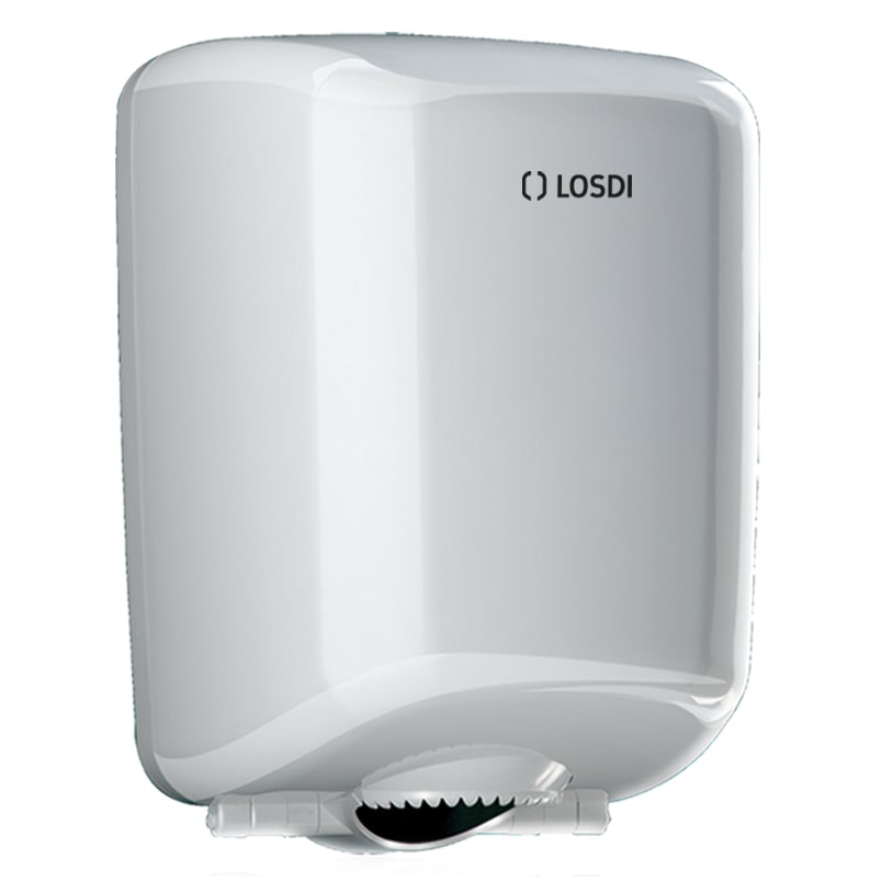 Dispensador de papel mecha ELEGANCE de ABS Blanco marca LOSDI