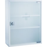 thumbnail of Erste-Hilfe-Verbandschrank Stahl lackiert 320x100x360mm weiß/transparent