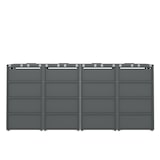 thumbnail of Merax cubrecontenedor, 264x80x118.5 cm, tapa abatible, gris