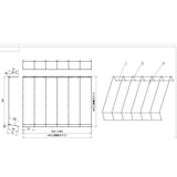 thumbnail of METRO Professional Étagère GSF2001, fer, 40 x 54.5 x 6 cm, blanc,  2 pièces