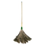 thumbnail of Plumero gigante con plumas naturales de avestruz mango madera 1,03 m