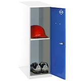 thumbnail of SimonRack Armadietto Piccolo Spogliatoio in metallo Bas 915x300x500, 1 Porte, Con separatore interno, Bianco/Blu - Simonlocker