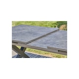 thumbnail of Aluminium-Gartentisch mit Keramikplatte auf Glas