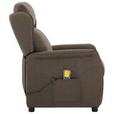 thumbnail of vidaXL Massagesessel mit Kissen Taupe 93,5 x 67,5 x 101,5 cm Stoff