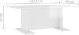 thumbnail of vidaXL Couchtisch Hochglanz-Weiß 103,5x60x40 cm Holzwerkstoff