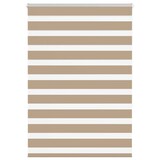 thumbnail of vidaXL Doppelrollo Sandbraun 100x150 cm Stoffbreite 95,9 cm Polyester