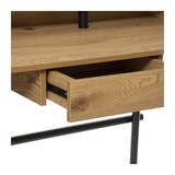 thumbnail of Meuble Bureau 1 tiroir en Bois effet chêne et Métal Noir L 110 cm