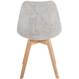 thumbnail of Set van 4 eetkamerstoelen Linares beige/Ribstof