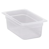 thumbnail of CAMBRO - 44PP-190 - Recipiente GN 1/4 2,5 L - 16,2 x 26,5 x 10 cm (No incluye tapadera) - Blanco translúcido - Venta 1 unidad.