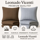 thumbnail of Bettwäsche 155x220 cm Braun Winter Plüsch Damast Premium Cashmere Touch geprägtes Design Blumen mit Reißverschluss extra warm flauschig
