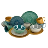 thumbnail of CreaTable Samarkand bunt Kombiservice 16-tlg Steinzeug