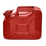 thumbnail of BW® Kraftstoffkanister Metall Benzinkanister 10 Liter mit Ausgießer - Rot - RAL 3000 - TÜV-geprüft und UN-Zulassung - Made in Europe