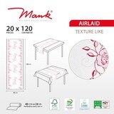 thumbnail of MANK Tischläufer aus Airlaid - Hochzeit in Rosa-Bordeaux 40 cm x 24 m , 1 Stück - Tischband Tischtuch