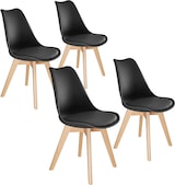 thumbnail of tectake Esszimmerstühle Frederikke - 4er Set schwarz