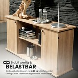 thumbnail of bümö Regal-Sideboard grau, Büro Standregal & Kommode für 2 Ordnerreihen - Bücherregal klein 166 cm breit, Aktenregal für Ordner & Bücher, kleines