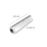 thumbnail of Rouleau de film étirable d'emballage manuel transparent 50 cm x 250 m, 20 microns par 6
