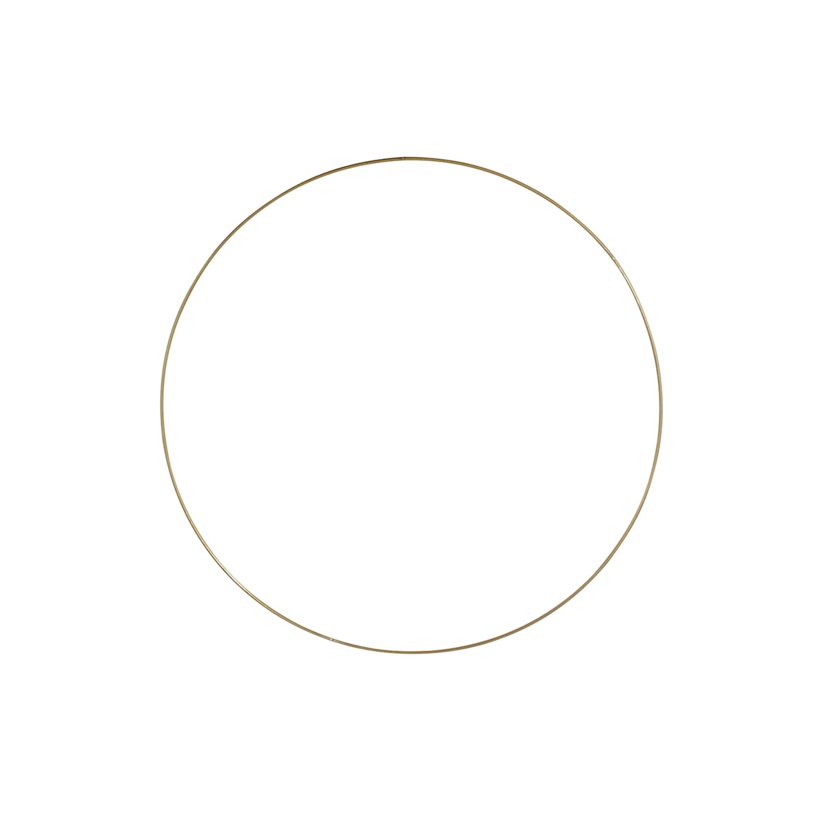 Deko-Ring Hoop, gold Metall, Durchmesser 60 cm