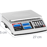 thumbnail of Steinberg Systems Zählwaage - 30 kg / 1 g - 21 x 27 cm - 3 LCD