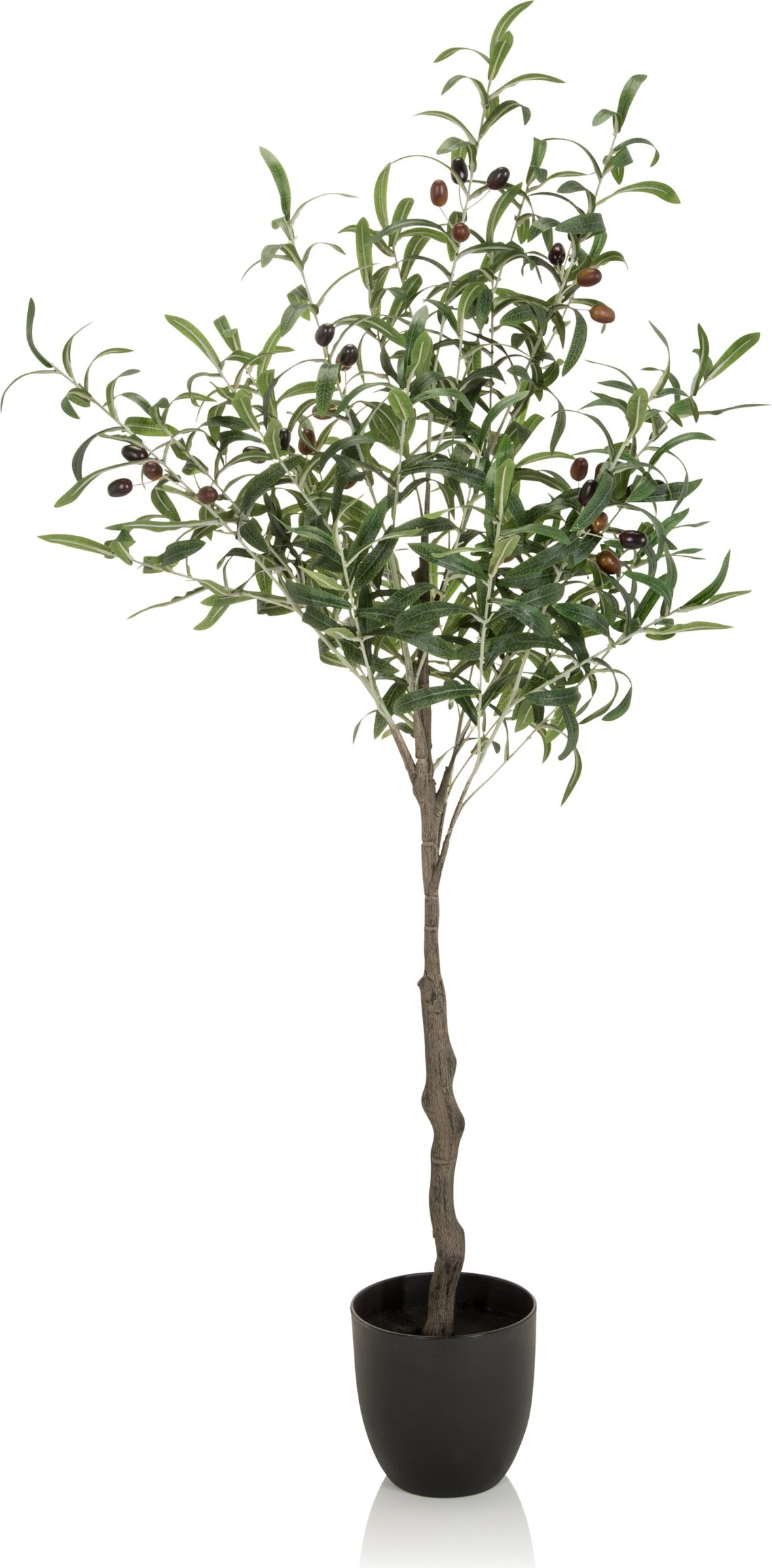 Kunstpflanze / Kunstbaum OLIVE Kunststoff grün 120 cm hjh OFFICE