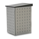 thumbnail of Casa Modul 699552 120 L wasserdichte Mülltonnenbox aus vorverzinktem und pulverbeschichtetem Stahlblech