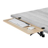 thumbnail of Relaxdays Schreibtischverlängerung, 65 x 24 cm, klappbar, zum Anklemmen, ergonomische Tischerweiterung, Holzoptik, natur