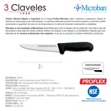 thumbnail of 3 Claveles Proflex - Cuchillo Profesional Deshuesador Ancho 18 cm Microban. Negro