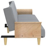 thumbnail of vidaXL Schlafsofa mit Armlehnen Hellgrau Stoff