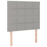 thumbnail of vidaXL Boxspringbett mit Matratze & LED Hellgrau 80x200 cm Stoff