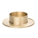 thumbnail of Kerzenleuchter Gold satiniert "feiner Perlrand" für Kerzen Ø 60 mm