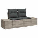 thumbnail of vidaXL Garten-Sofa-Set 5 pcs Hellgrau und Dunkelgrau Poly-Rattan